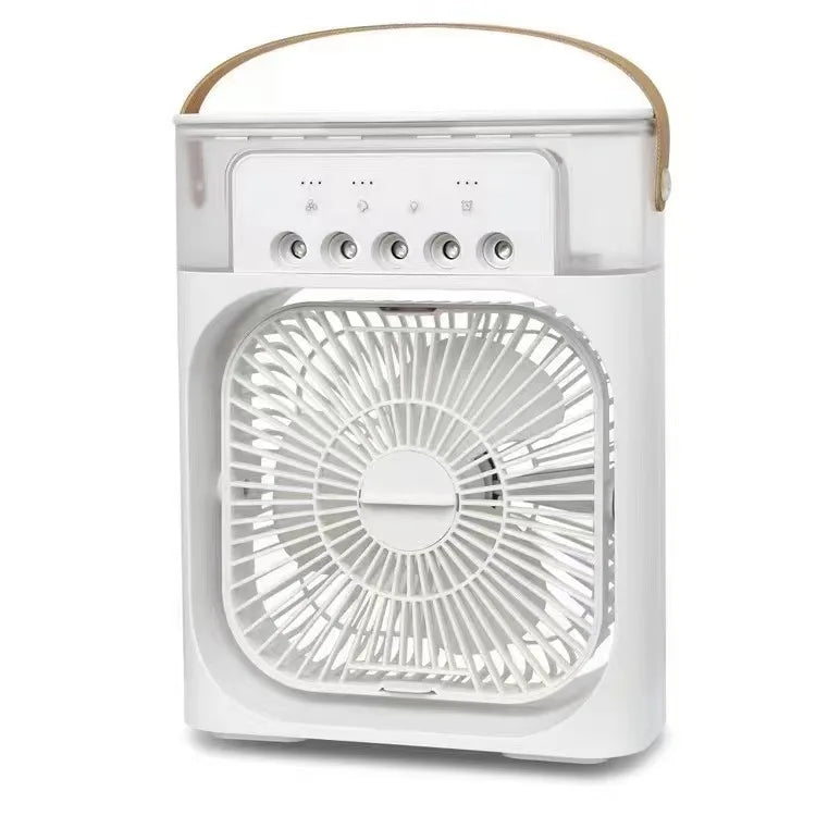 Ventilador, umidificador e refrigerador portátil - 3 velocidades - efeciente, surpreendente, econômico, visual futurista, lindo aparelho para uso doméstico ou escritório.